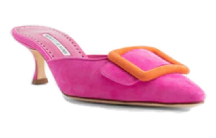 Manolo Blahnik Mule 'Simple Pink Velvet' 圖 2
