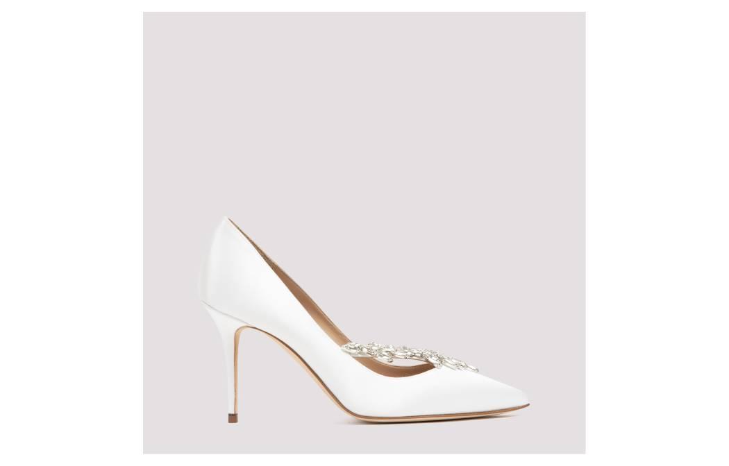 Manolo Blahnik Nadira 'Cream High Heels'