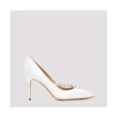 Manolo Blahnik Nadira 'Cream High Heels'