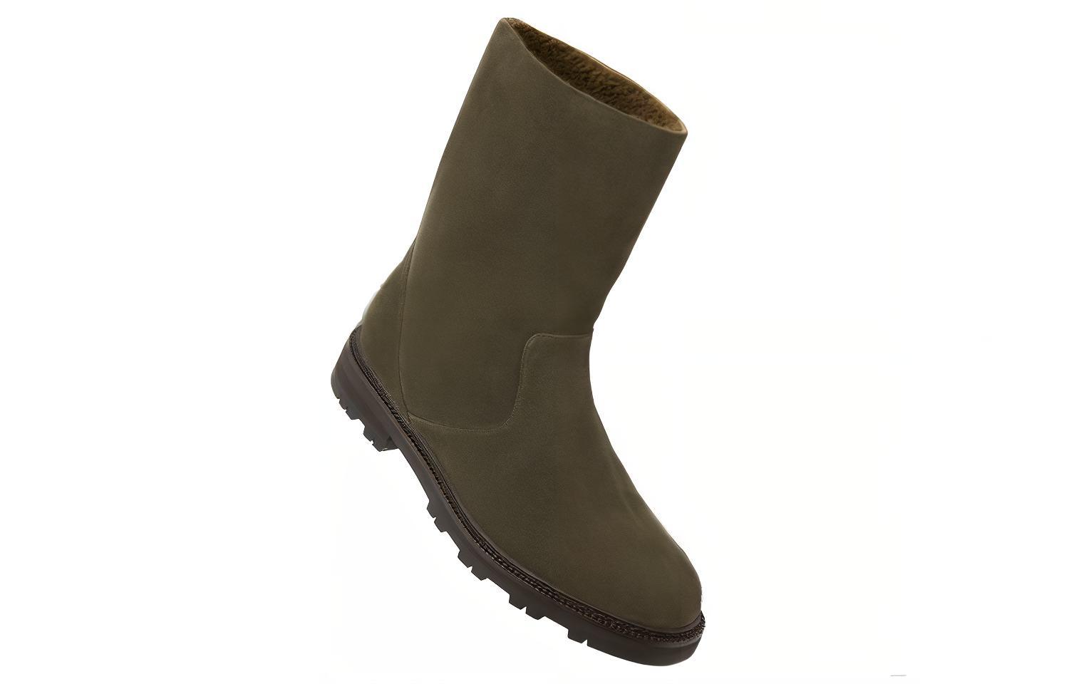 Manolo Blahnik Short Boot 'Green Velvet Slip-On' 圖 3