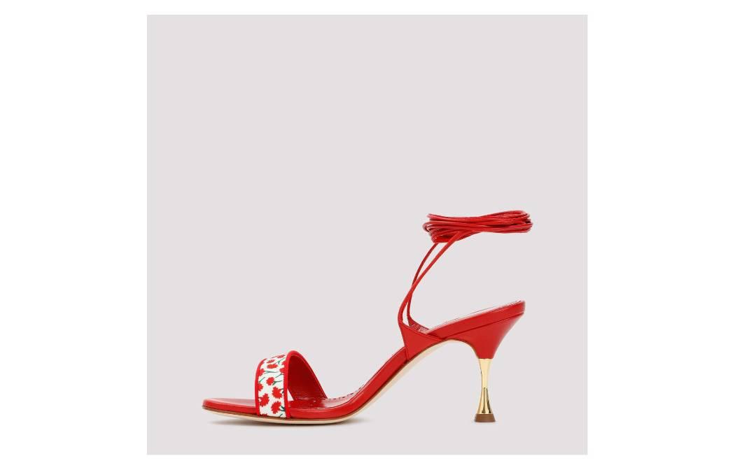 Manolo Blahnik Sittura Sandals 'Red' 1221848