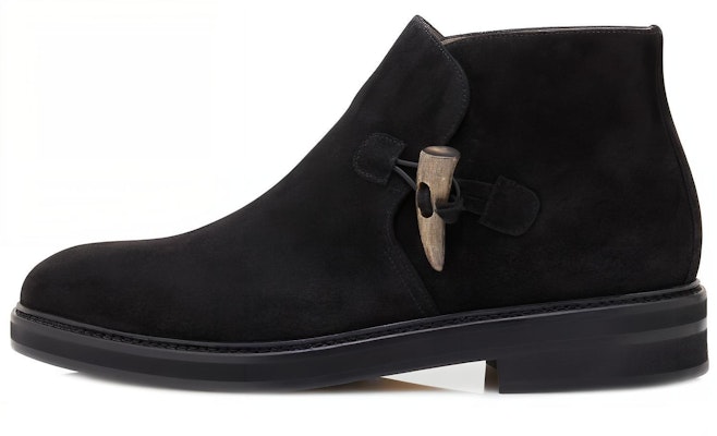 Manolo Blahnik But Hitam Suede Desert Boots 122-1971-0003 Buy Manolo Blahnik But Hitam Suede Desert Boots 122-1971-0003