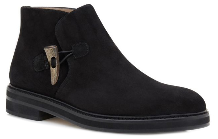 Manolo Blahnik Suede Desert Boots 'Black' 圖 3