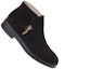 Shop Manolo Blahnik But Hitam Suede Desert Boots 122-1971-0003