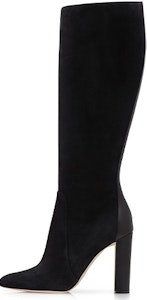 マノロ ブラニク スエード ニーハイブーツ (黒) 321-1943-0001 Buy マノロ ブラニク スエード ニーハイブーツ (黒) 321-1943-0001