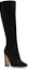 Order Manolo Blahnik But Suede Tumit Tebal Lutut Tinggi 'Hitam' 321-1943-0001