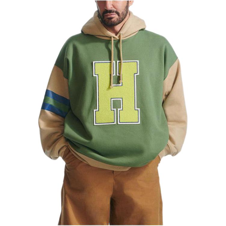 MARC JACOBS FW22 Colorblock Logo Print Pullover Hoodie Green () P691C16FA22
