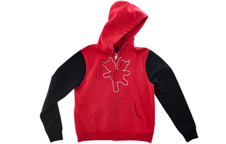 MARC JACOBS FW22 Colorblock Logo Print Zip Hoodie Red/Black () P609C15FA22-634