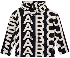 MARC JACOBS FW22 Oversized Logo Print Hoodie Jacket Men Black C632P26SP22004004 MARC JACOBS FW22 Oversized Logo Print Hoodie Jacket Men Black C632P26SP22004004