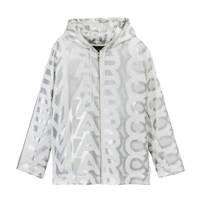 MARC JACOBS FW23 Striped Print Button-Up Loose Fit Jacket Unisex Blue 2P3RTP001D02