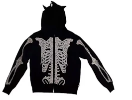 MARC JACOBS SS23 Skull Knit Zip Hoodie Black Unisex 3S3RTP018K02 MARC JACOBS SS23 Skull Knit Zip Hoodie Black Unisex 3S3RTP018K02