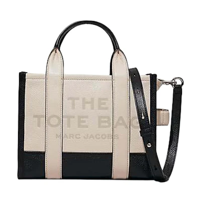 Marc Jacobs The Colorblock Small Tote Bag Black/Natural