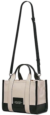 Marc Jacobs 拼色小号托特包 黑色/自然色 Order Marc Jacobs 拼色小号托特包 黑色/自然色