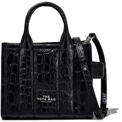 Marc Jacobs The Croc-Embossed Micro Tote Bag Black Buy Marc Jacobs The Croc-Embossed Micro Tote Bag Black