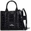 Buy Marc Jacobs The Croc-Embossed Micro Tote Bag Black