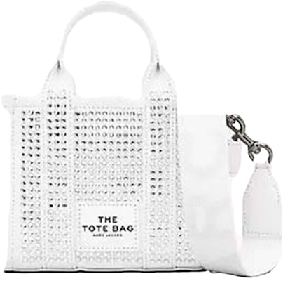 Marc Jacobs 水晶帆布白色迷你托特包 Buy Marc Jacobs 水晶帆布白色迷你托特包