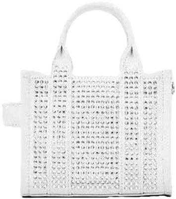 Marc Jacobs 水晶帆布白色迷你托特包 Order Marc Jacobs 水晶帆布白色迷你托特包