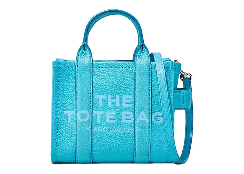 Marc Jacobs The Leather Micro Tote Bag Pool