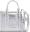 Buy Marc Jacobs 銀色金屬質感小號皮革托特包