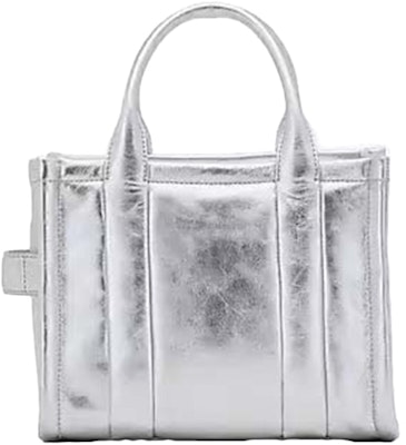 Marc Jacobs 銀色金屬質感小號皮革托特包 Order Marc Jacobs 銀色金屬質感小號皮革托特包