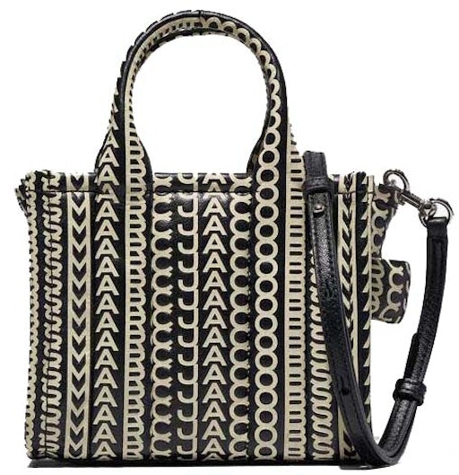 marc-jacobs-the-monogram-leather-micro-tote-black-white