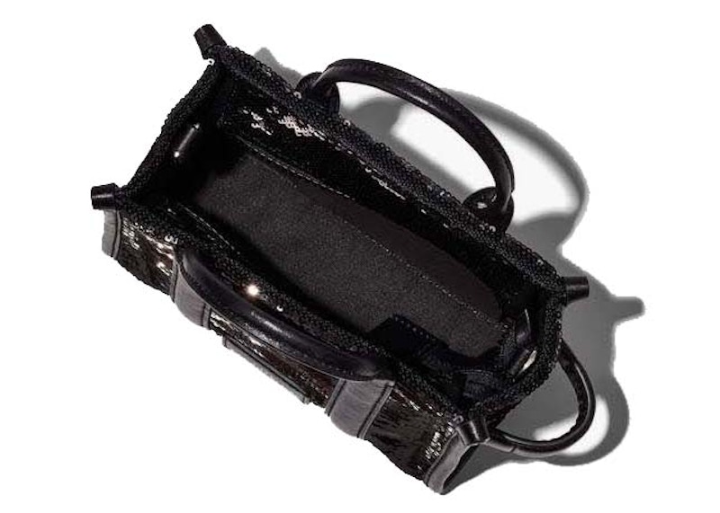 Order 마크 제이콥스 스팽글 마이크로 토트백 블랙 
