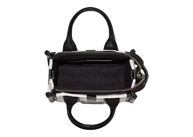 Order 마크 제이콥스 스트라이프 미니 토트백 (블랙/화이트)
