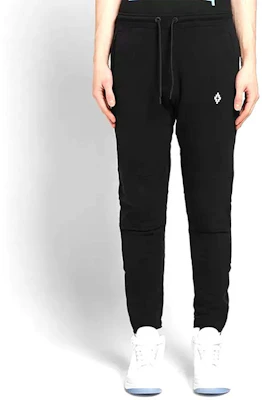 Marcelo Burlon Seluar Lurus Hitam Kapas Kasual Lelaki. CMCH013R196301011001 Lookbook Marcelo Burlon Seluar Lurus Hitam Kapas Kasual Lelaki. CMCH013R196301011001