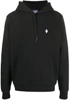 Marcelo Burlon Black Hoodie with Logo Embroidery. CMBB007E20FLE0111001 Marcelo Burlon Black Hoodie with Logo Embroidery. CMBB007E20FLE0111001