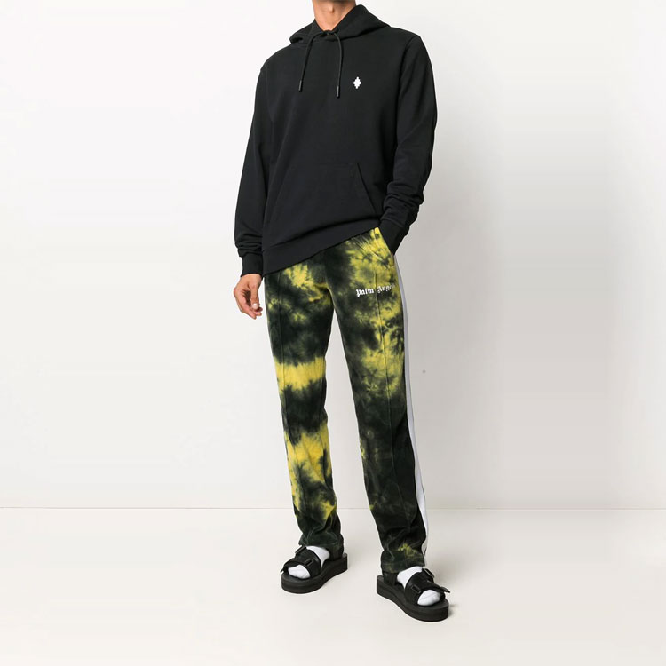 Purchase Marcelo Burlon 黑色刺绣Logo连帽卫衣 CMBB007E20FLE0111001