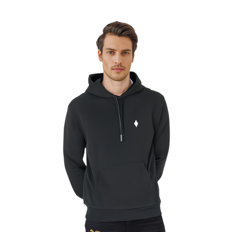 Details for Marcelo Burlon 黑色刺绣Logo连帽卫衣 CMBB007E20FLE0111001