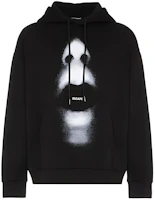 Marcelo Burlon Black Hoodie with Mouth Print Design. CMBB064E196300231006 Marcelo Burlon Black Hoodie with Mouth Print Design. CMBB064E196300231006