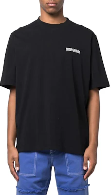 Camiseta Negra de Manga Corta con Estampado Marcelo Burlon. CMAA054C99JER0011001 Lookbook Camiseta Negra de Manga Corta con Estampado Marcelo Burlon. CMAA054C99JER0011001