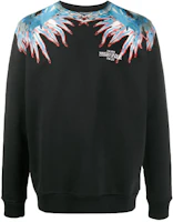 Marcelo Burlon Black Sea Snail Print Crewneck Sweatshirt CMBA009F20FLE0061040 Marcelo Burlon Black Sea Snail Print Crewneck Sweatshirt CMBA009F20FLE0061040