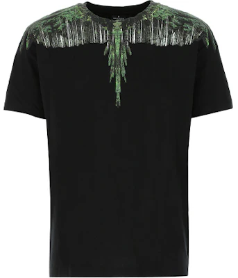 Marcelo Burlon Camiseta Negra con Diseño de Alas. CMAA018R20JER0191055 Buy Marcelo Burlon Camiseta Negra con Diseño de Alas. CMAA018R20JER0191055