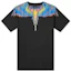Buy Camiseta Negra Marcelo Burlon con Estampado de Alas y Cuello Redondo. CMAA018S20JER0011084
