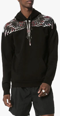 马塞洛·伯龙 黑色翅膀印花连帽衫 CMBB007E196300081088 Lookbook 马塞洛·伯龙 黑色翅膀印花连帽衫 CMBB007E196300081088