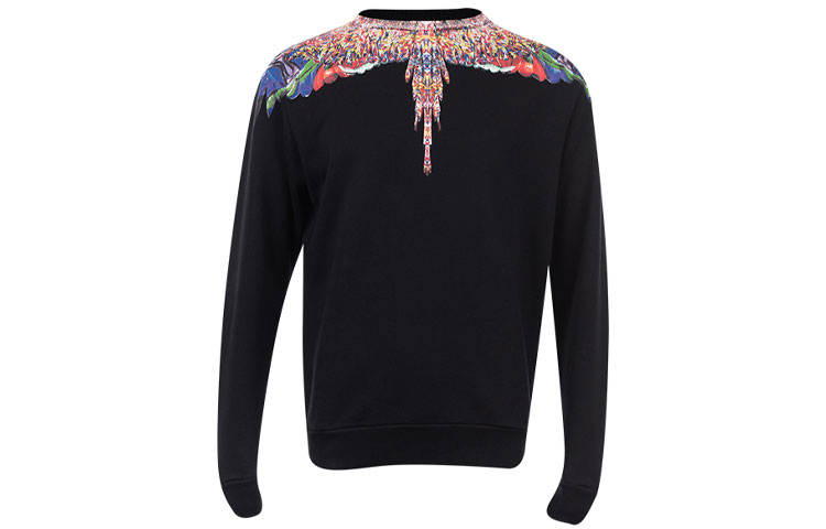 Marcelo Burlon  Graphic Print Crewneck Sweatshirt Black CMBA009F19506022IW1088
