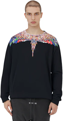 马塞洛·伯龙黑色图案印花圆领卫衣 CMBA009F19506022IW1088 Details for 马塞洛·伯龙黑色图案印花圆领卫衣 CMBA009F19506022IW1088