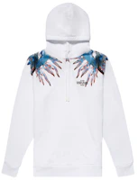 Marcelo Burlon White Hoodie with Sea Snail Print. CMBB007F20FLE0100140 Marcelo Burlon White Hoodie with Sea Snail Print. CMBB007F20FLE0100140