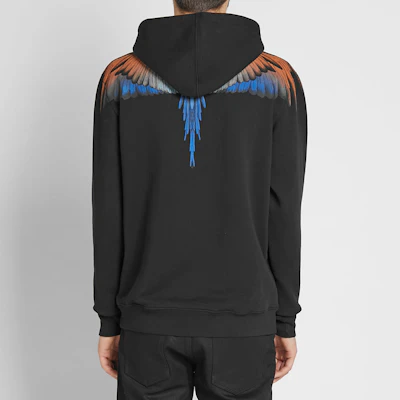 Marcelo Burlon 翅膀图案连帽黑色卫衣套头衫. CMBB007R196300181018 Purchase Marcelo Burlon 翅膀图案连帽黑色卫衣套头衫. CMBB007R196300181018