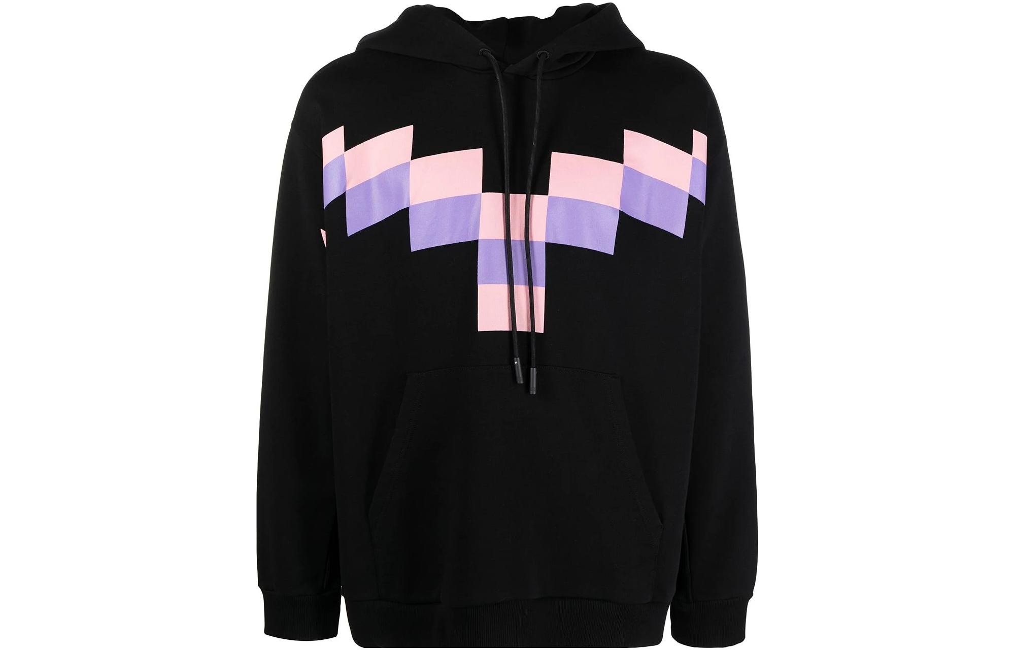 Marcelo Burlon Black Puffer Jacket with Zip-Up High Collar CMEJ001F23FAB0023310