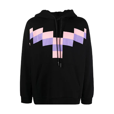 Marcelo Burlon Black Puffer Jacket with Zip-Up High Collar CMEJ001F23FAB0023310