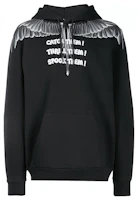 Marcelo Burlon Black Slogan Wings Print Long-Sleeve Sweatshirt cmbb007e196300041088 Marcelo Burlon Black Slogan Wings Print Long-Sleeve Sweatshirt cmbb007e196300041088