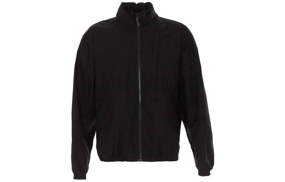 Marcelo Burlon Black Solid Color Zip-Up Hoodie Jacket CMEA136R20FLE0011010