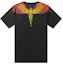 Order Camiseta Negra Marcelo Burlon con Estampado de Alas Naranjas - Idea de Regalo CMAA018S190010231088
