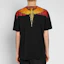 Shop Camiseta Negra Marcelo Burlon con Estampado de Alas Naranjas - Idea de Regalo CMAA018S190010231088