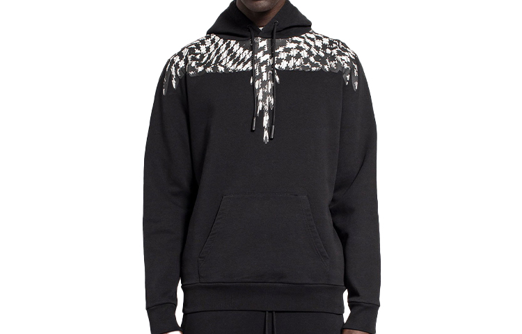 Marcelo Burlon Black Zip-Up Hoodie Jacket CMBE011R20FLE0021010