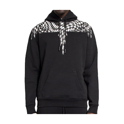 Marcelo Burlon Black Zip-Up Hoodie Jacket CMBE011R20FLE0021010