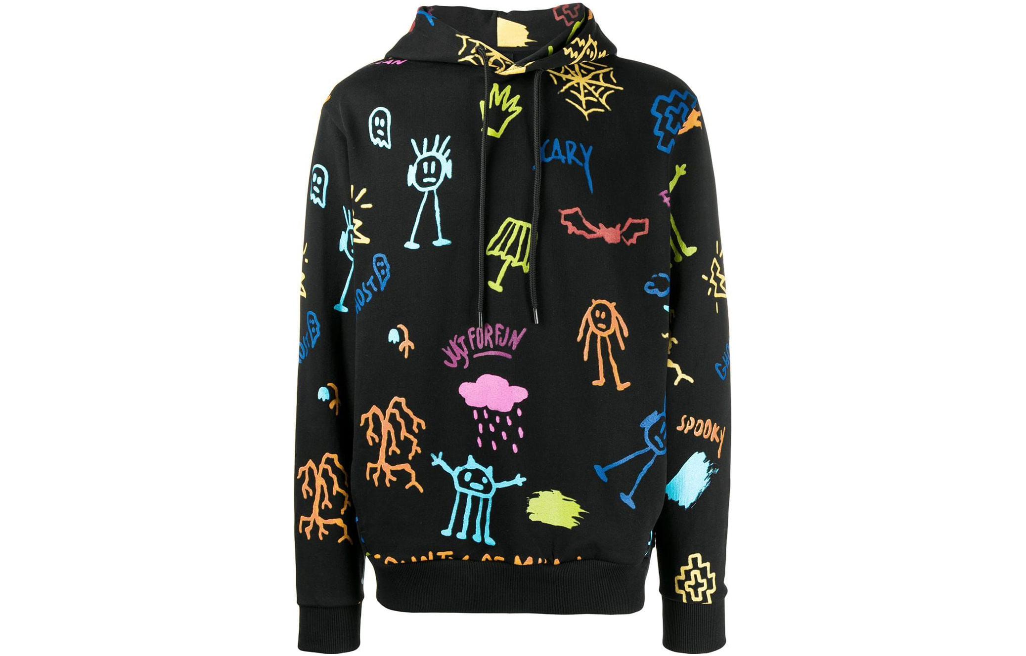 Marcelo Burlon Casual Colorblock Patchwork Long-Sleeve Sweatshirt CMHE034F21KNI0024906